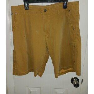 Kuhl Ramblr Shorts Mens 36 Brown Orange Cargo Vintage Patina Dye Outdoor Hiking*